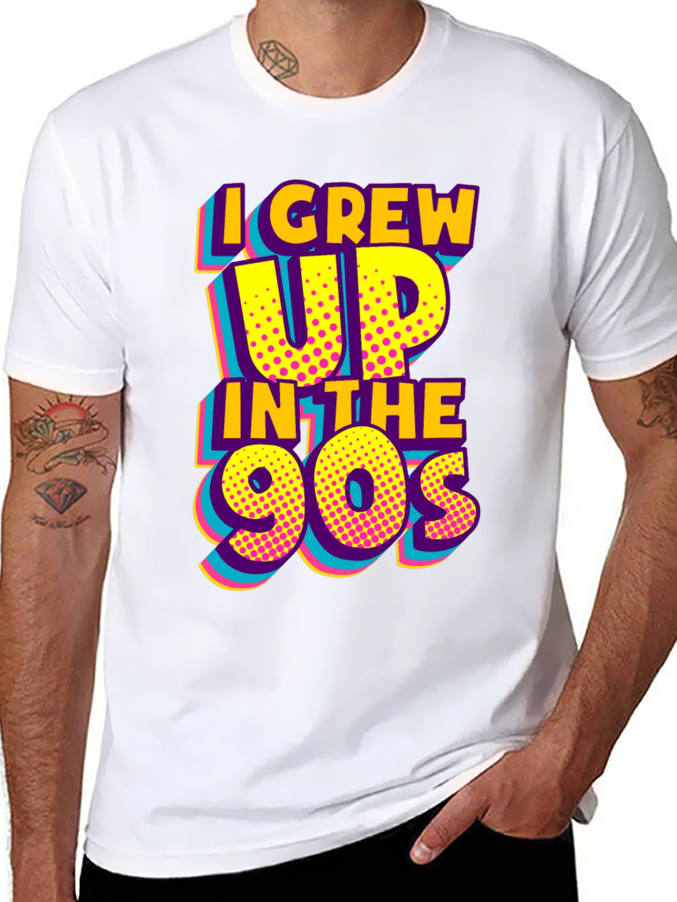 I Grew Up In The 90s Retro Nostalgia T-Shirt