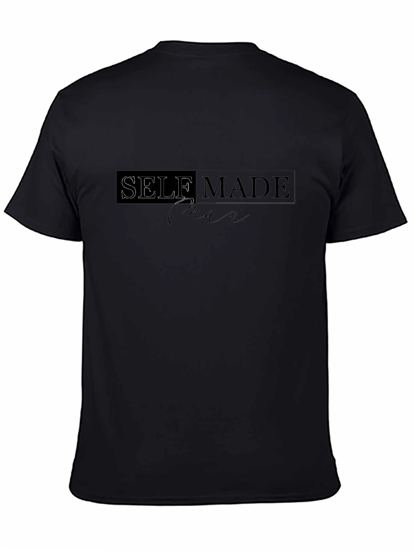 Self Made Man Black Graphic T-Shirt