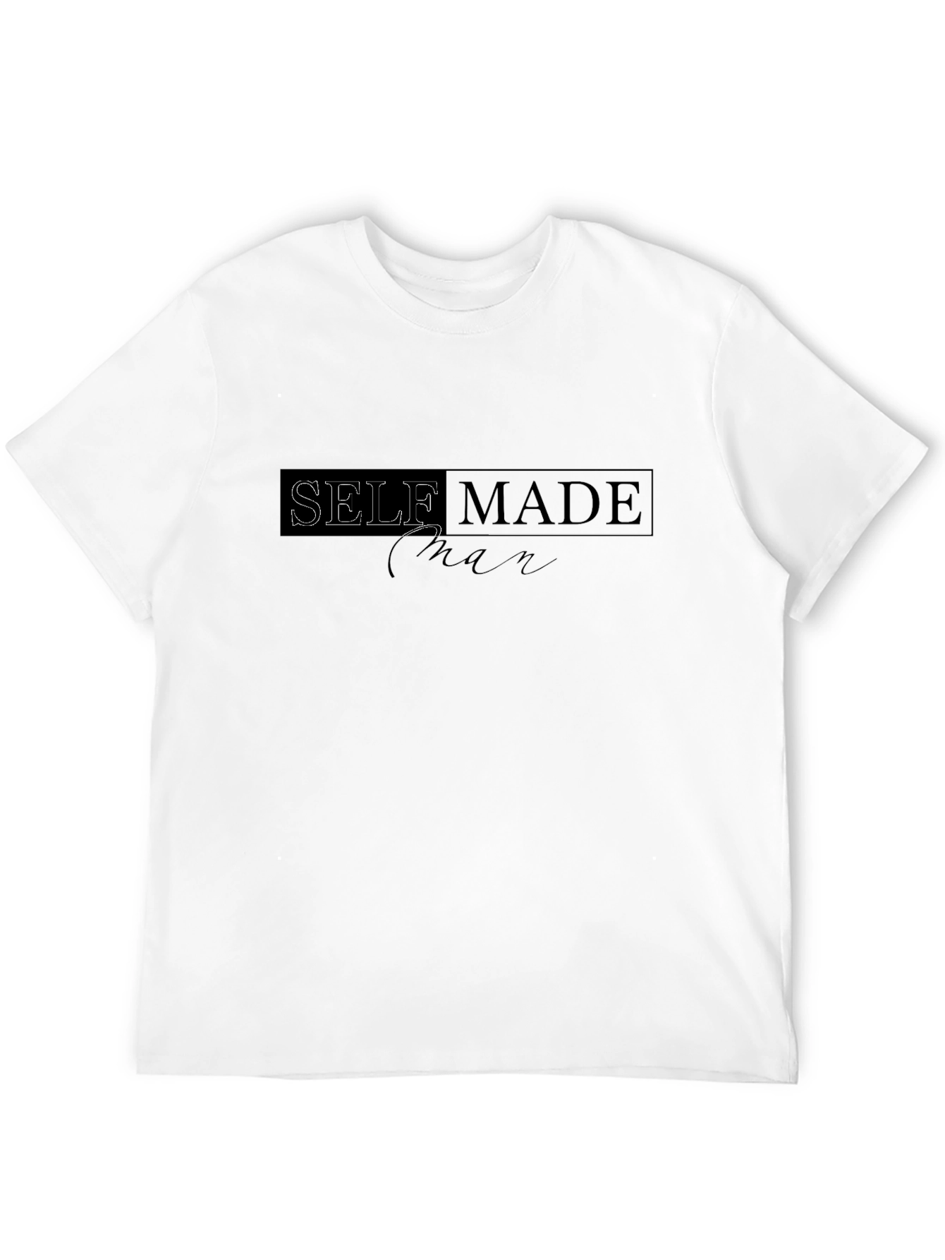 Self Made Man Black Graphic T-Shirt