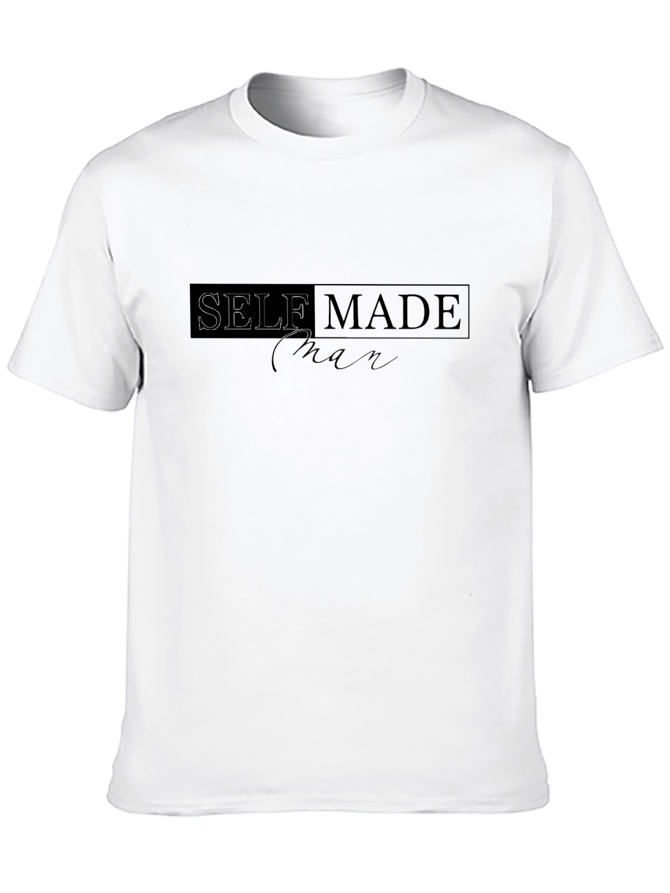 Self Made Man Black Graphic T-Shirt