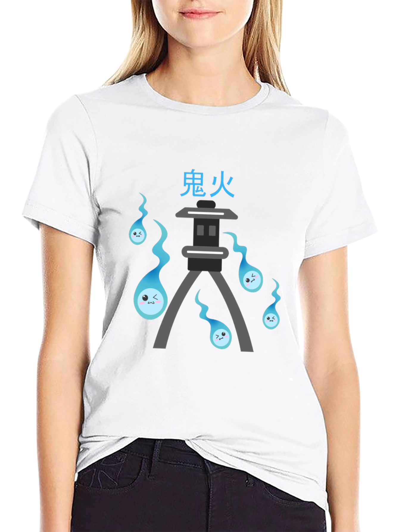Oni Fire Anime T-Shirt - Unique Japanese Design