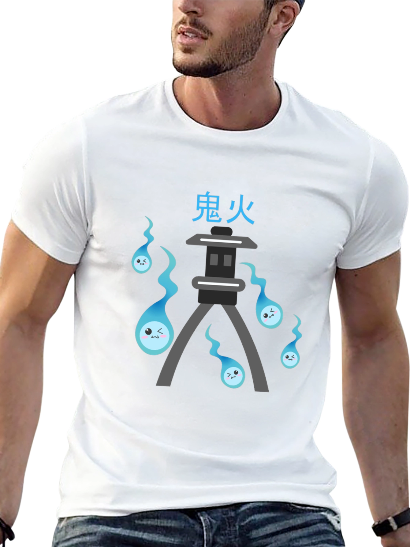 Oni Fire Anime T-Shirt - Unique Japanese Design