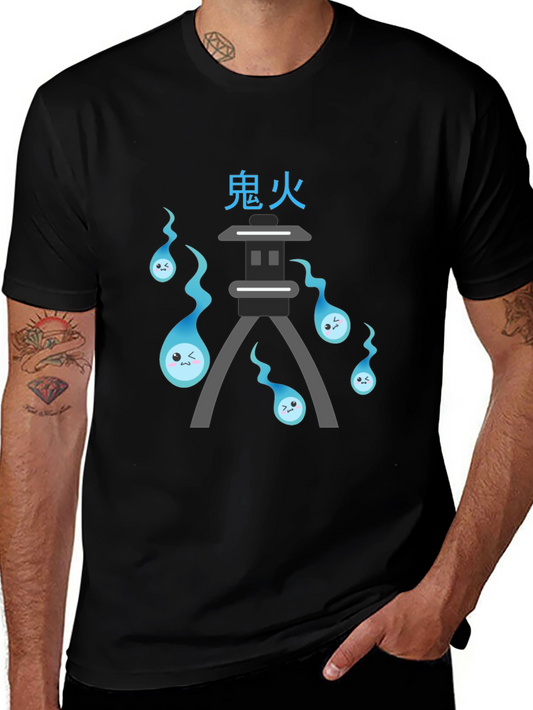 Oni Fire Anime T-Shirt - Unique Japanese Design