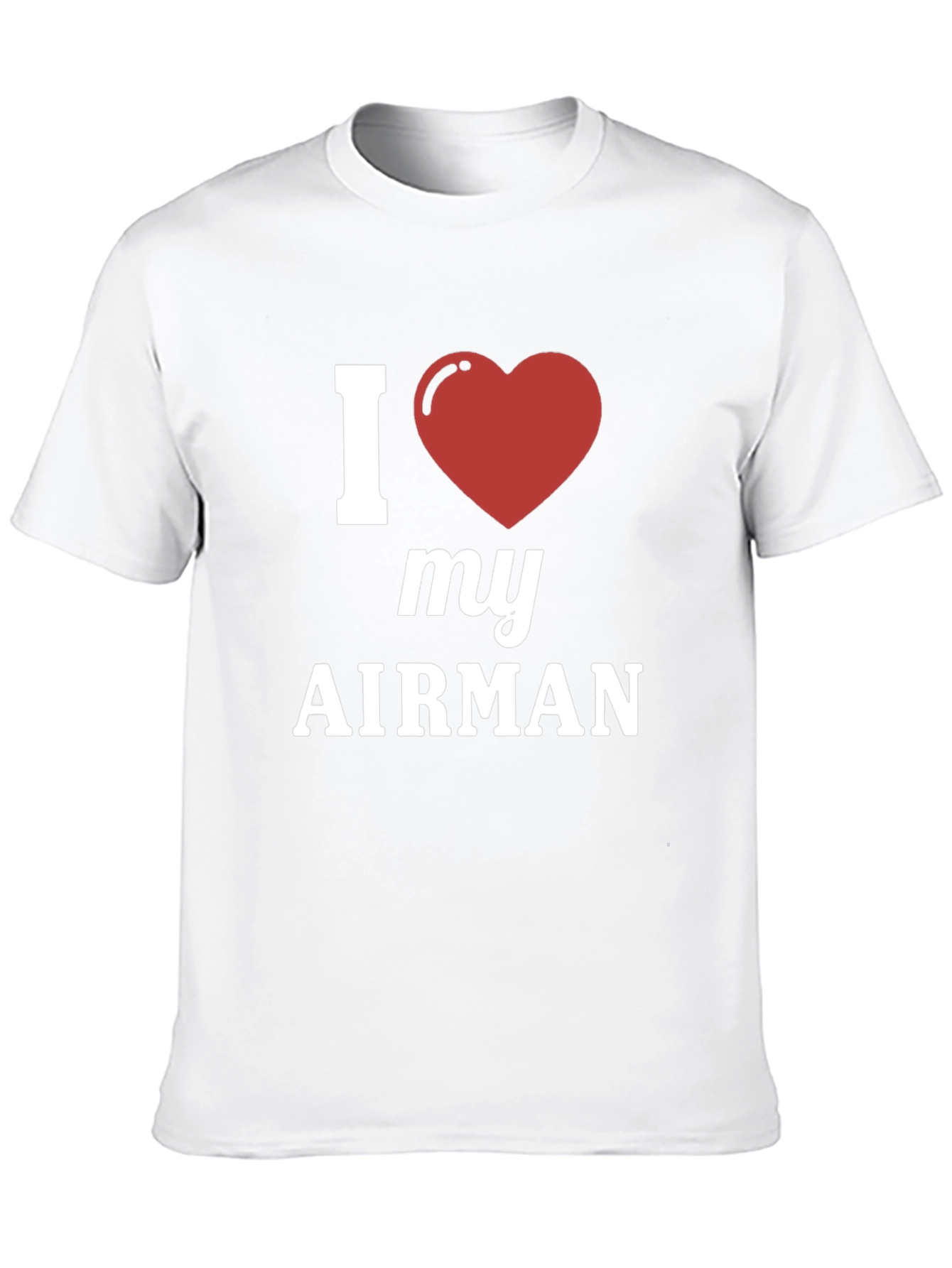 I Love My Airman Graphic Tee - Heart Design