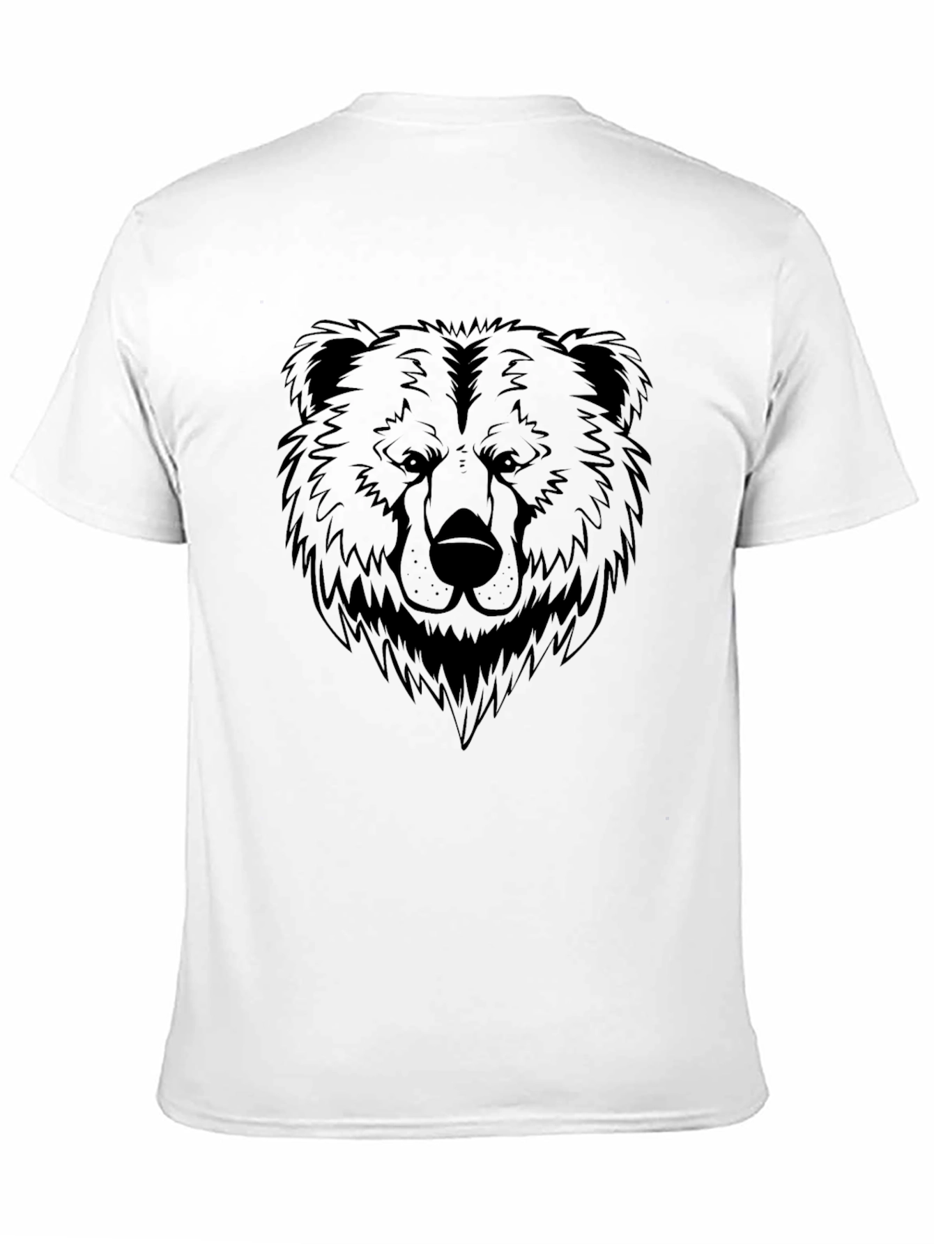 Black Bear Graphic Tee - Stylish Animal Print Shirt