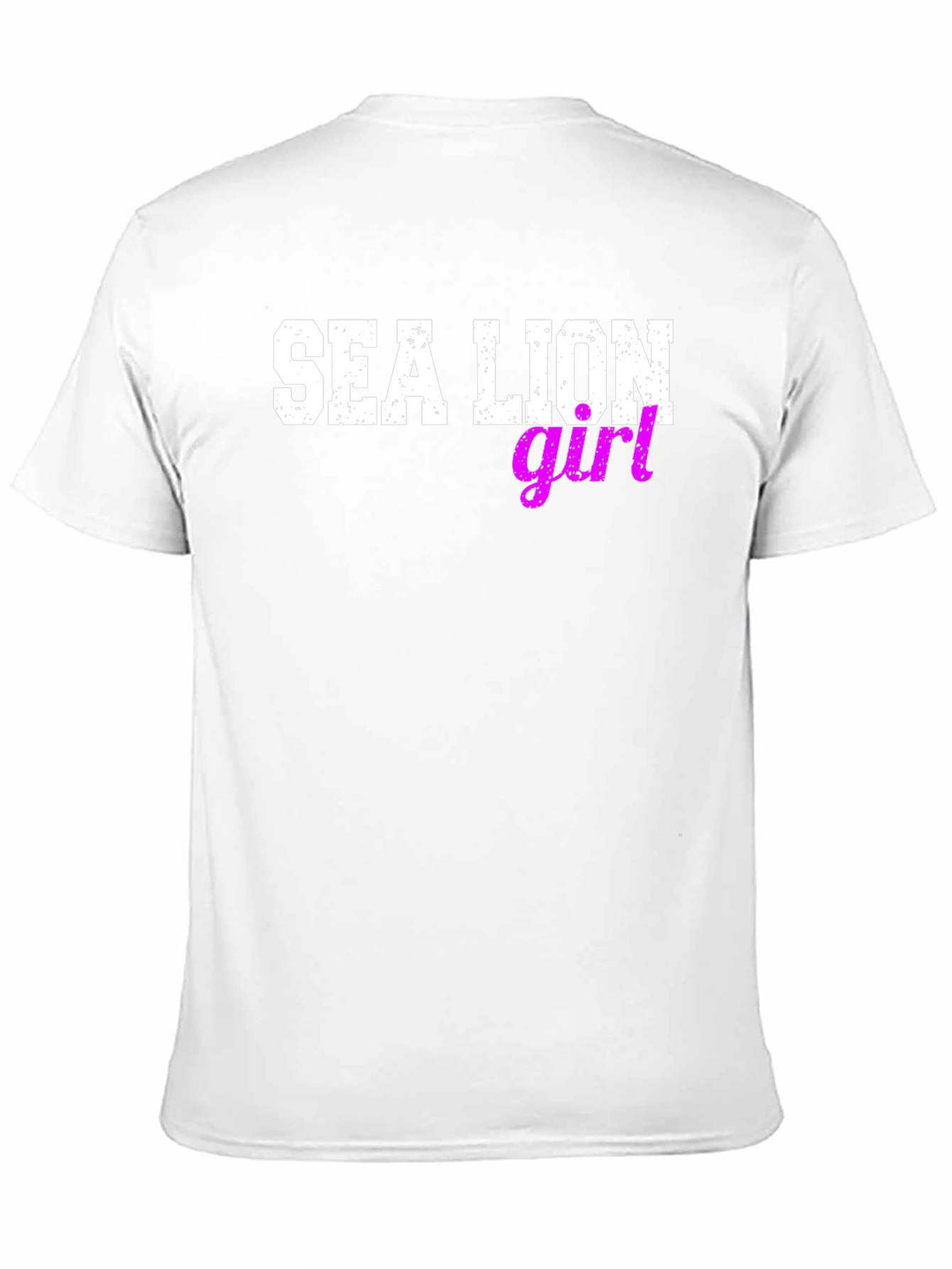 Sea Lion Girl Graphic Tee - Black