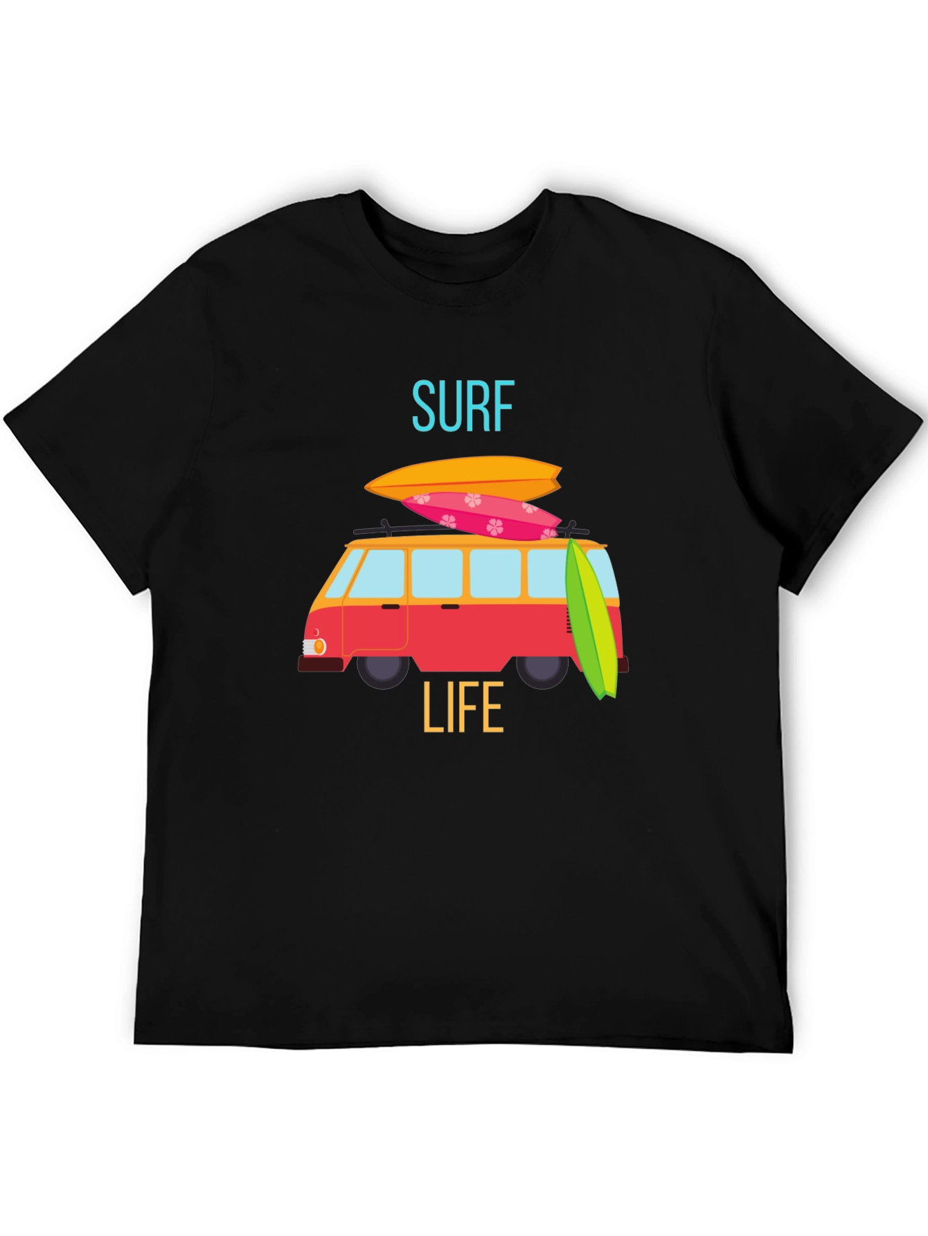 Surf Life Graphic Tee - Beach Van T-Shirt