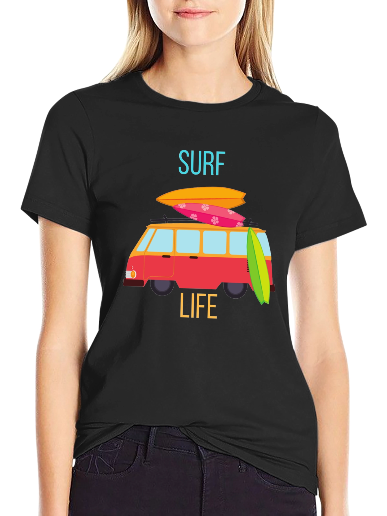 Surf Life Graphic Tee - Beach Van T-Shirt