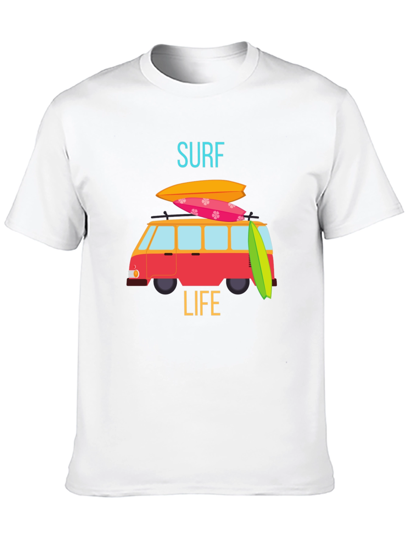Surf Life Graphic Tee - Beach Van T-Shirt