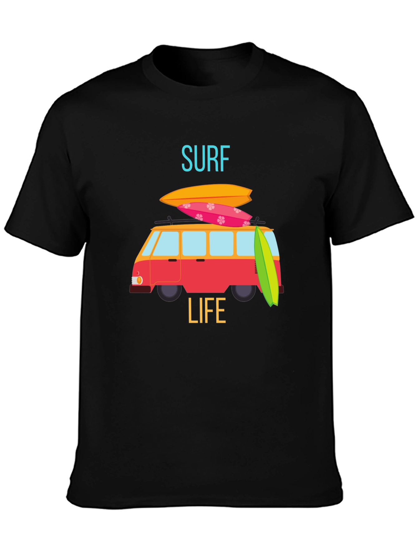 Surf Life Graphic Tee - Beach Van T-Shirt