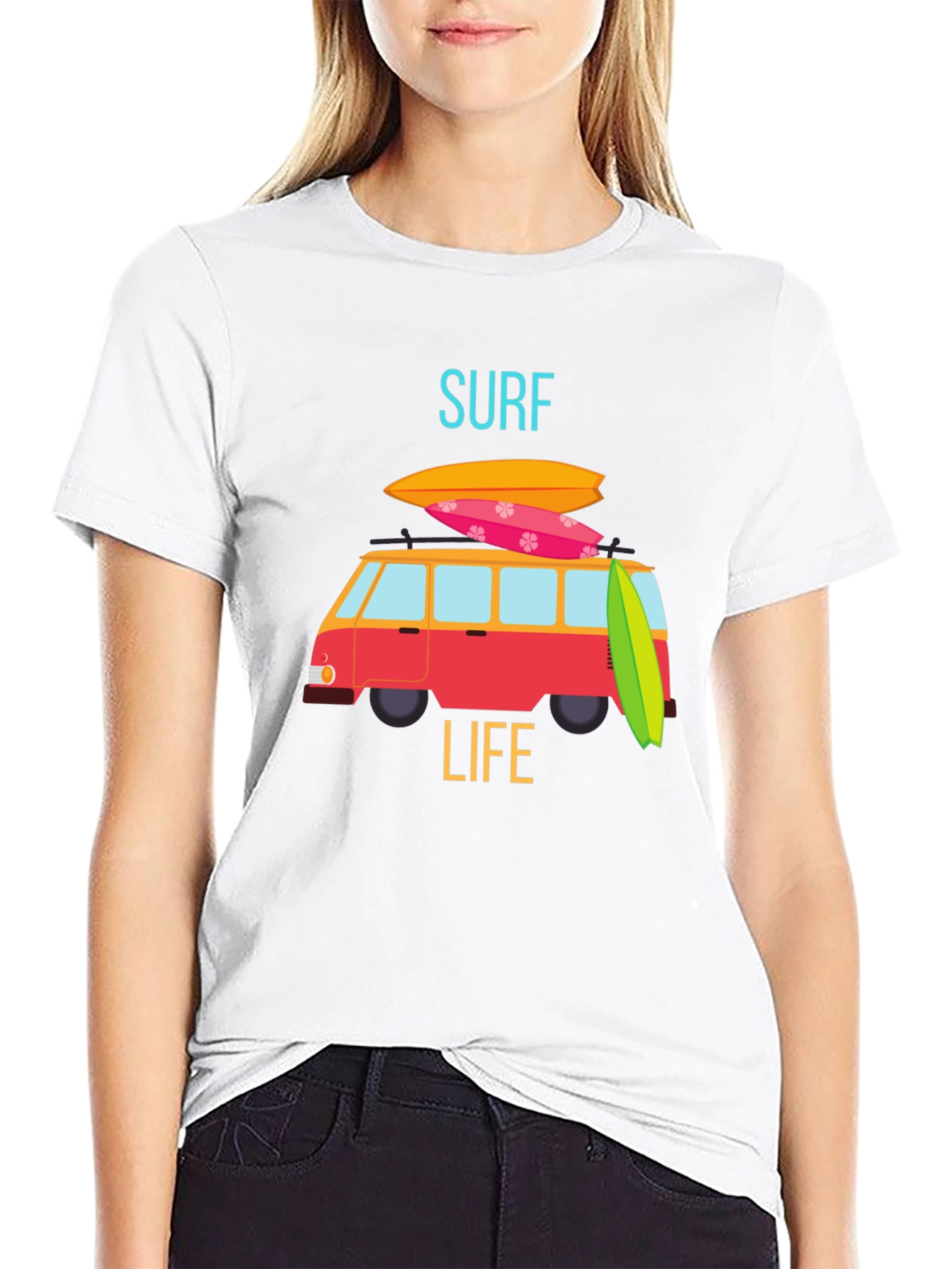 Surf Life Graphic Tee - Beach Van T-Shirt