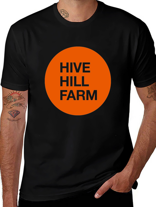 Hive Hill Farm Graphic Tee - Black Cotton T-Shirt