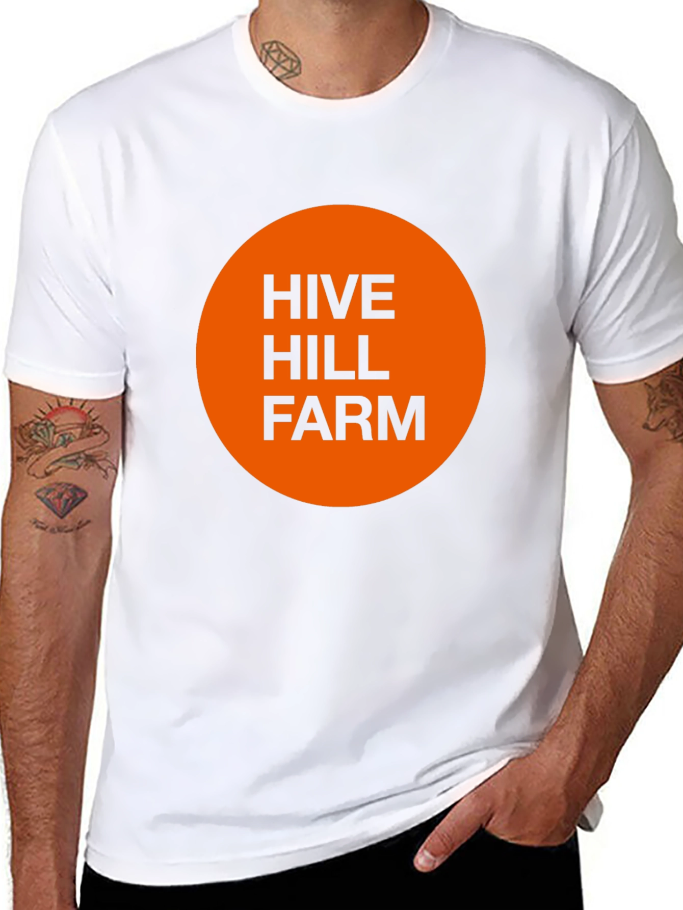 Hive Hill Farm Graphic Tee - Black Cotton T-Shirt