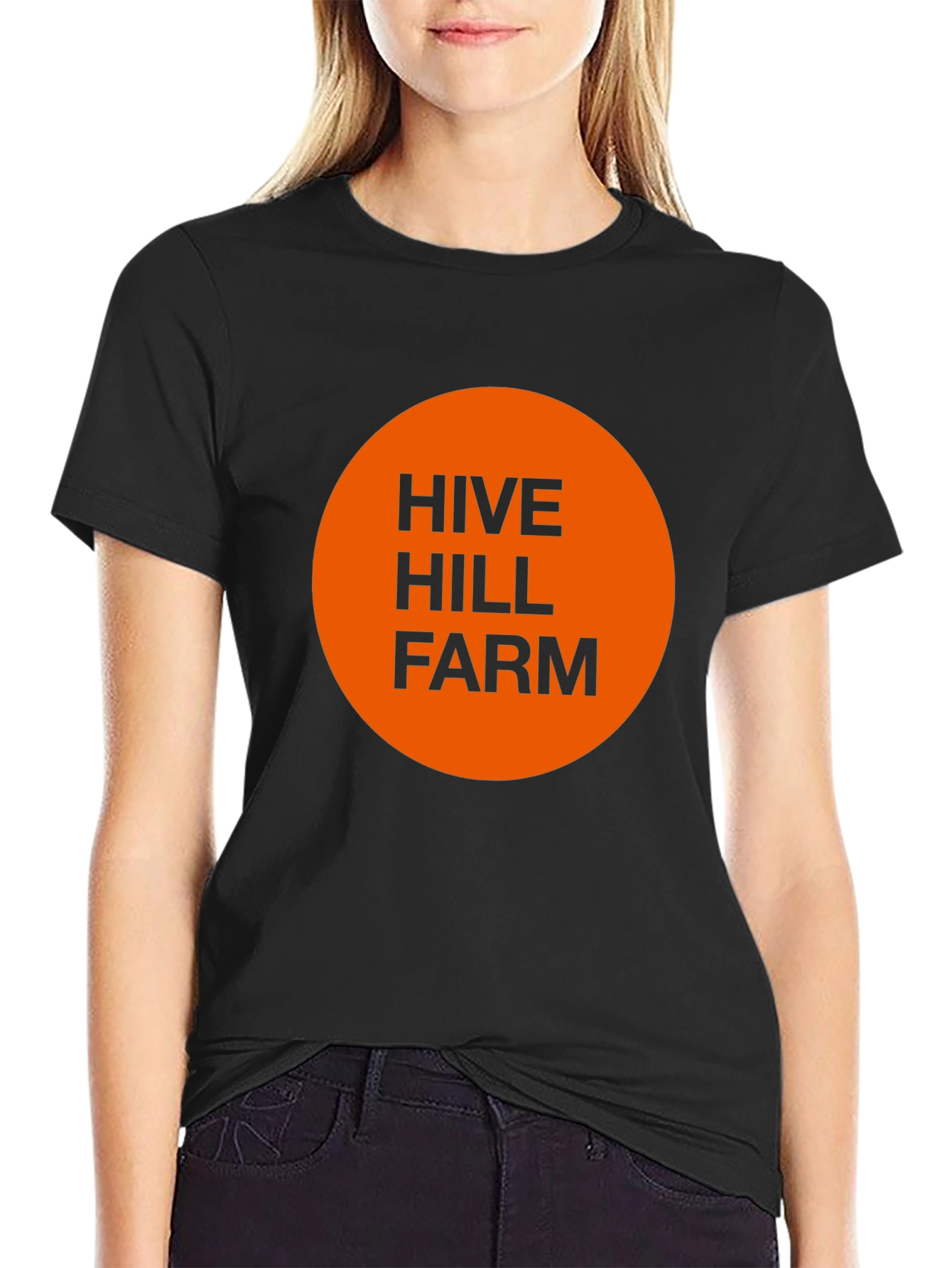 Hive Hill Farm Graphic Tee - Black Cotton T-Shirt