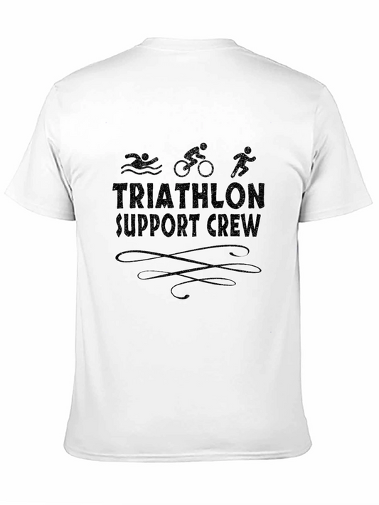 Triathlon Support Crew Black T-Shirt