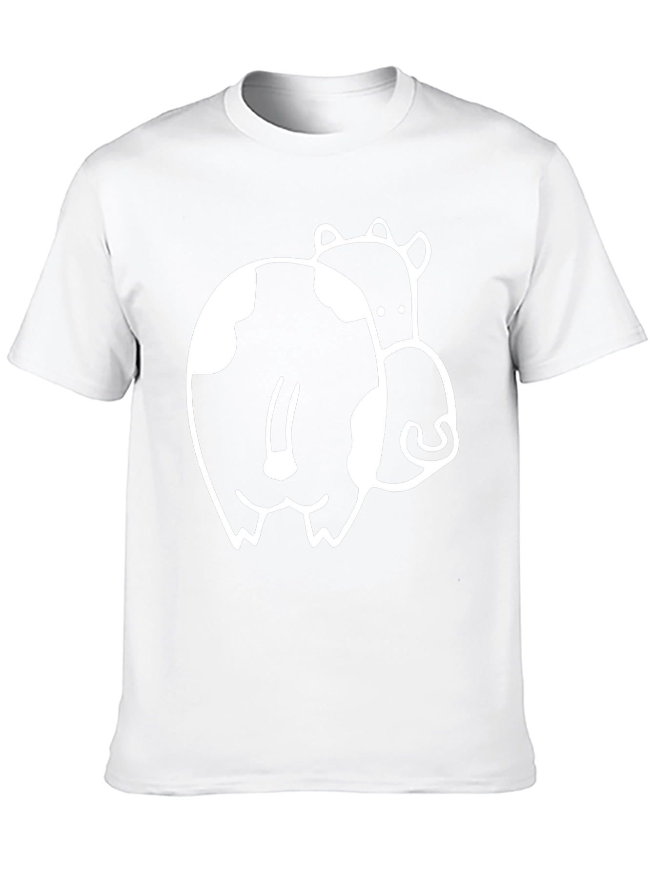 Funny Cow Butt T-Shirt - Black Graphic Tee