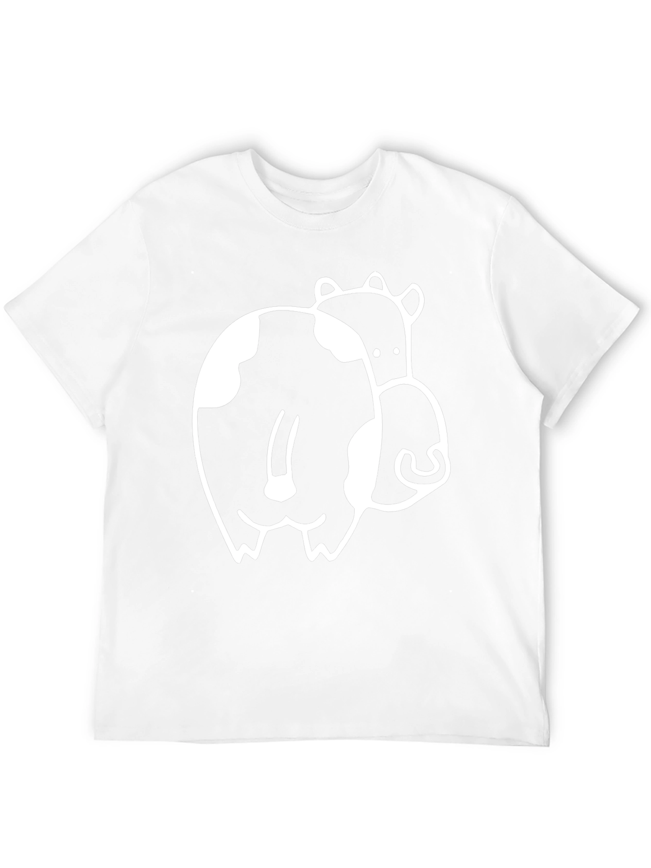 Funny Cow Butt T-Shirt - Black Graphic Tee