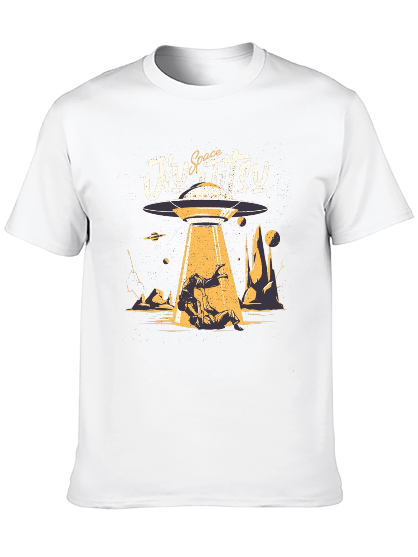 Space Jiu Jitsu Black Graphic Tee