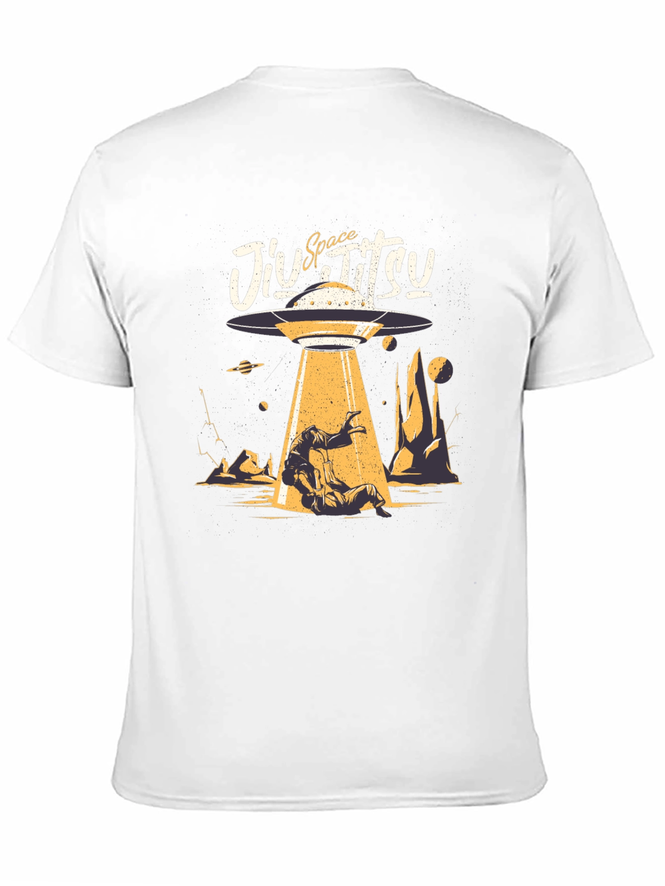 Space Jiu Jitsu Black Graphic Tee