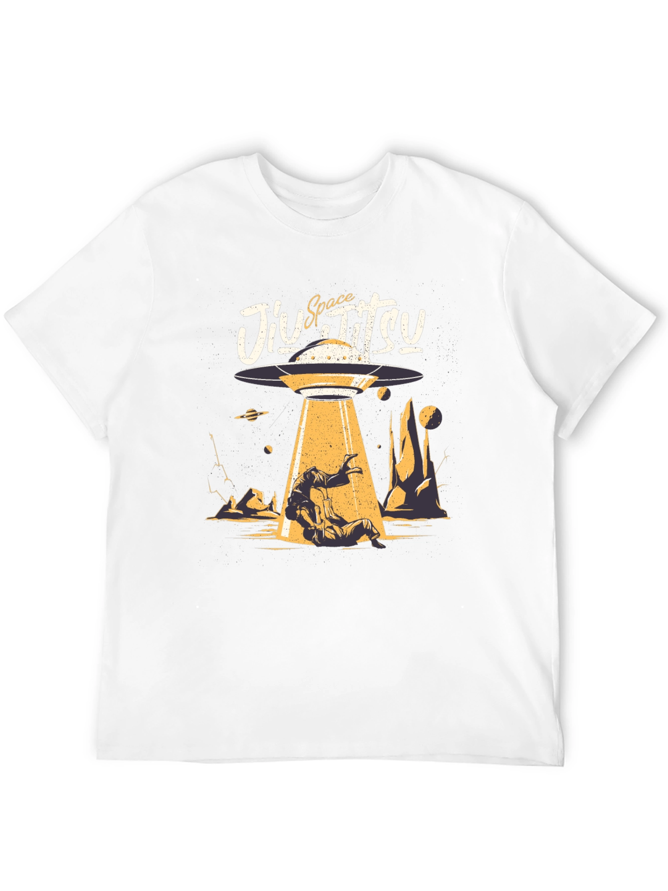 Space Jiu Jitsu Black Graphic Tee