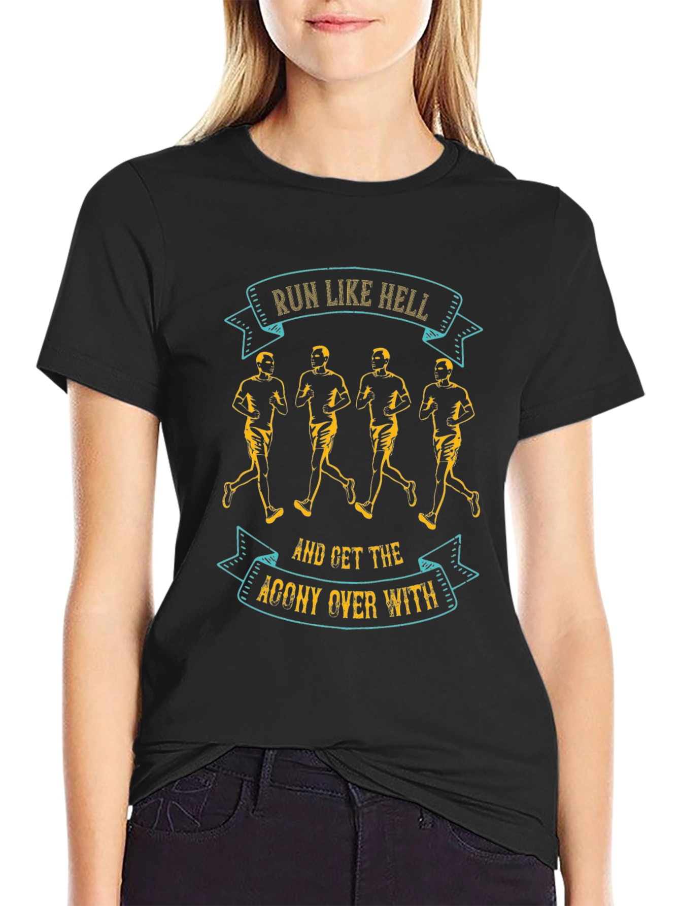 Run Like Hell T-Shirt - Motivational Running Tee