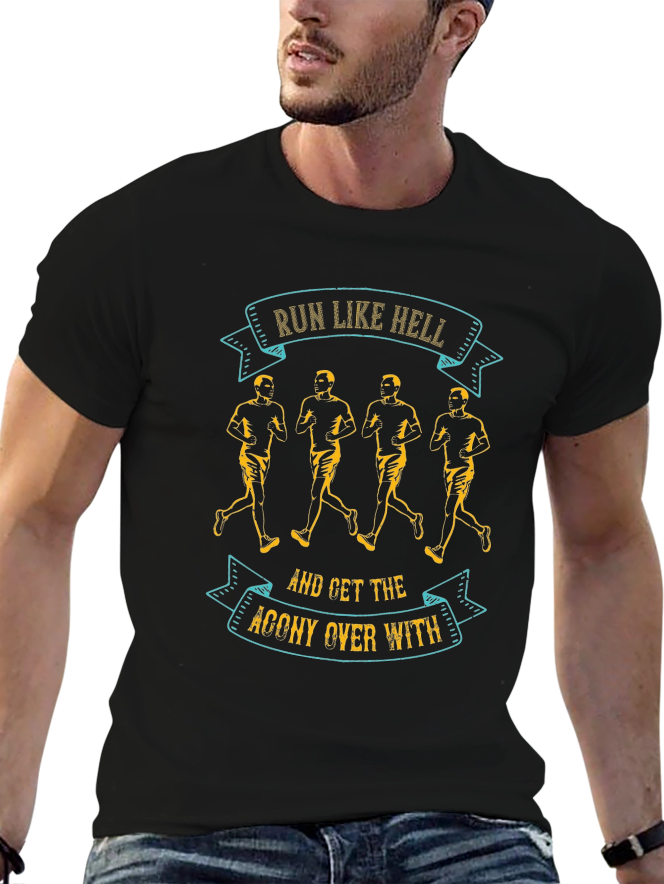 Run Like Hell T-Shirt - Motivational Running Tee