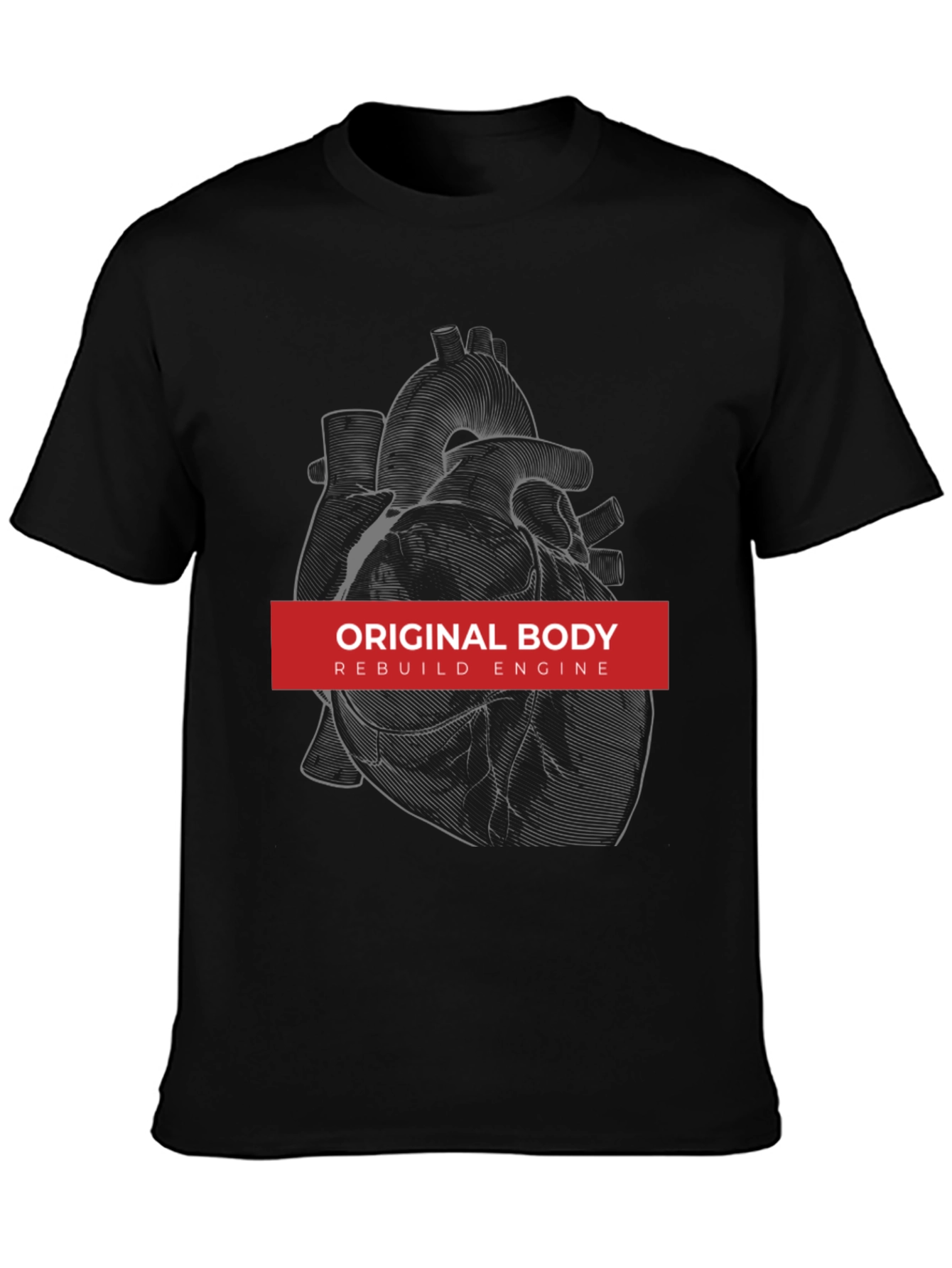 Original Body Rebuild Engine Graphic Tee