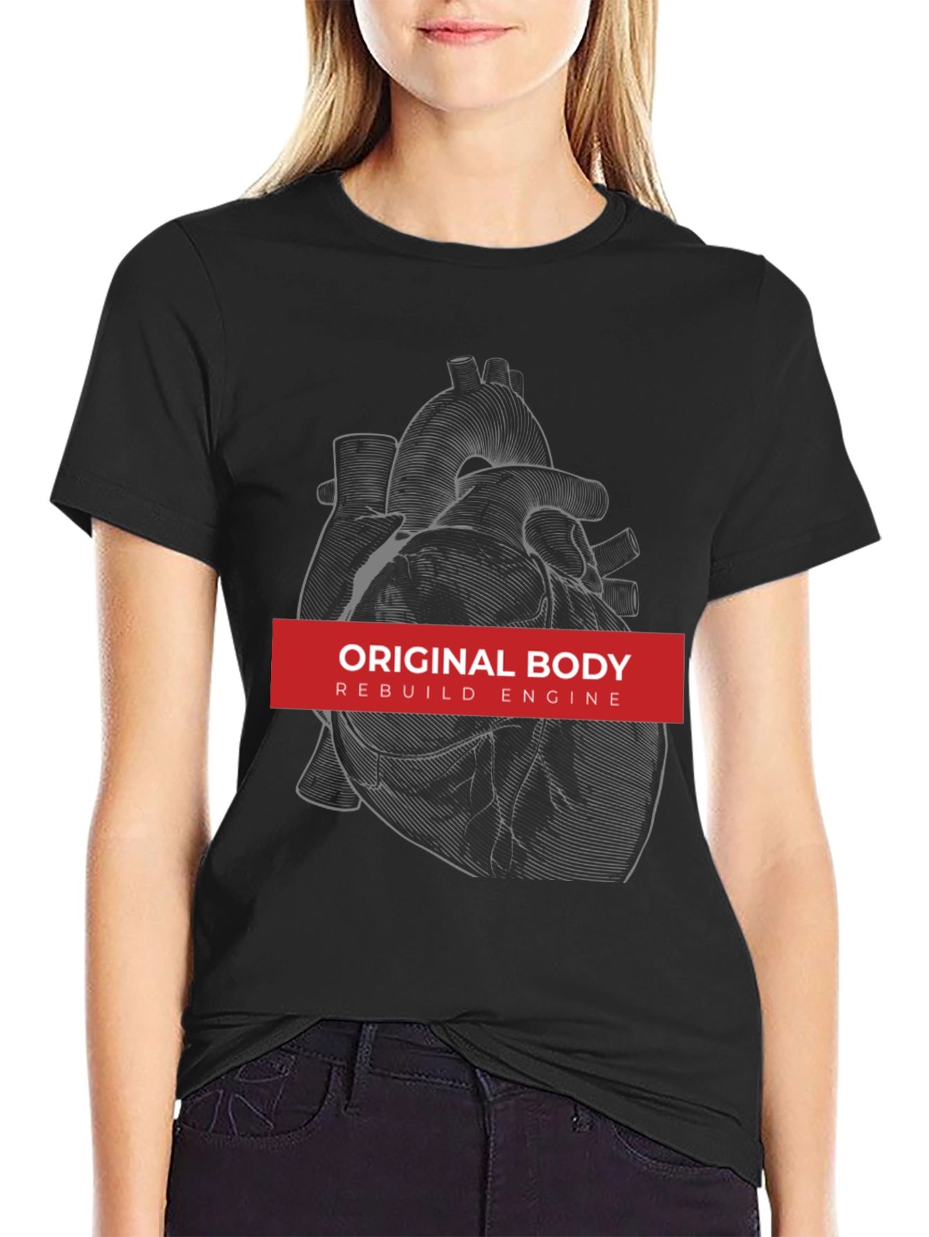 Original Body Rebuild Engine Graphic Tee