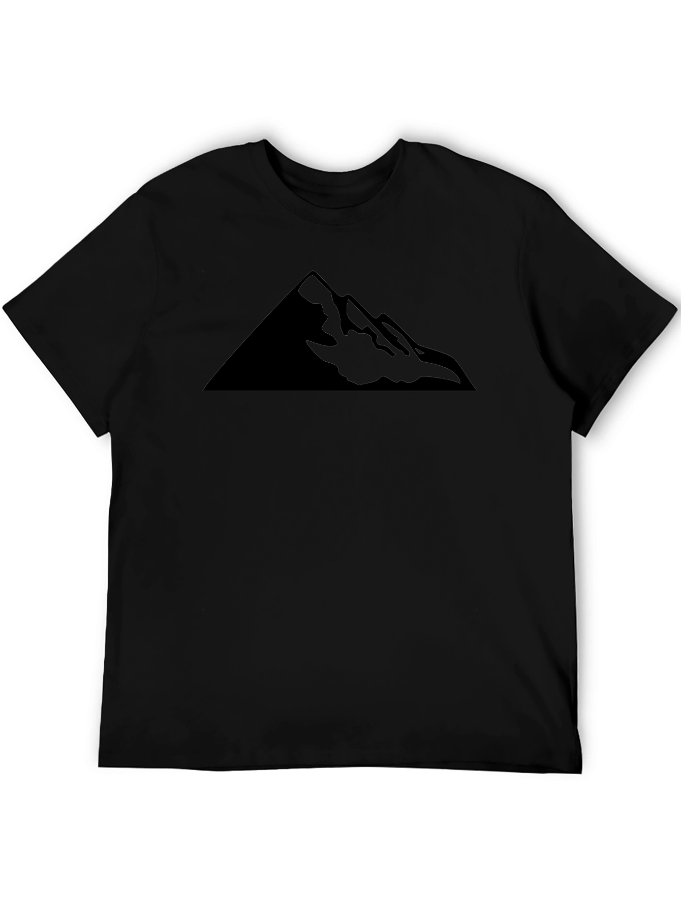 Mountain Peak Graphic Tee - Black