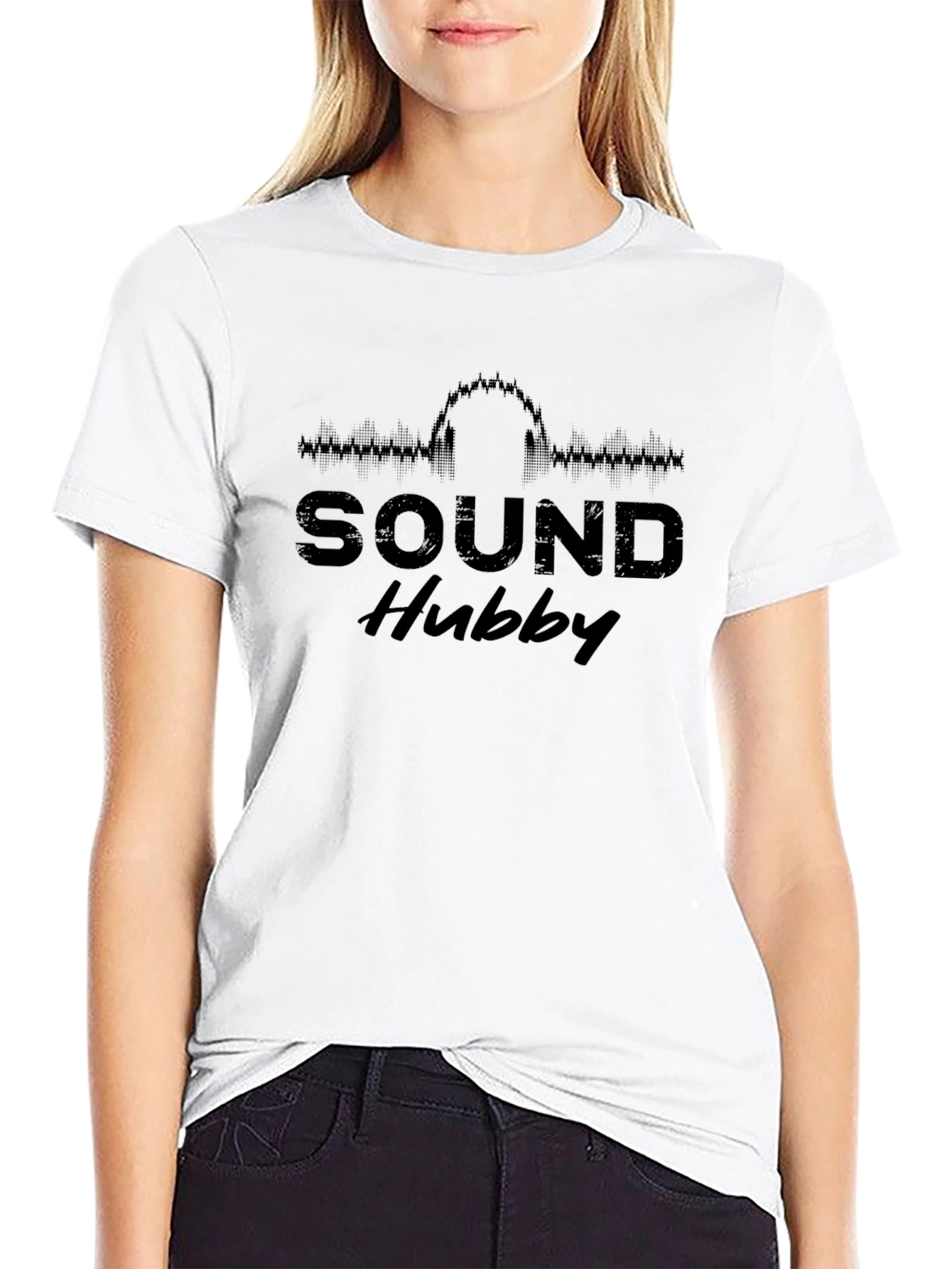 Sound Hubby Black T-Shirt - Music Lover Gift