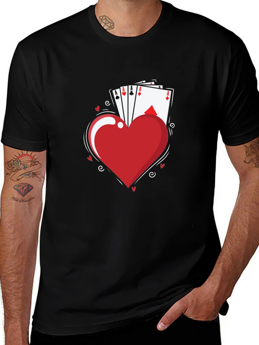 Aces Heart T-Shirt - Lucky Hand Tee