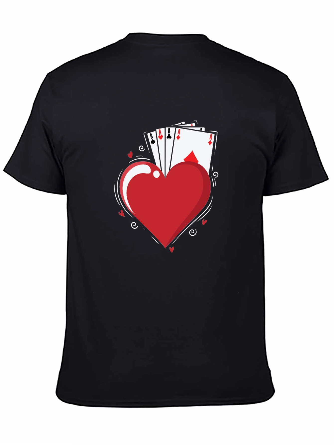 Aces Heart T-Shirt - Lucky Hand Tee