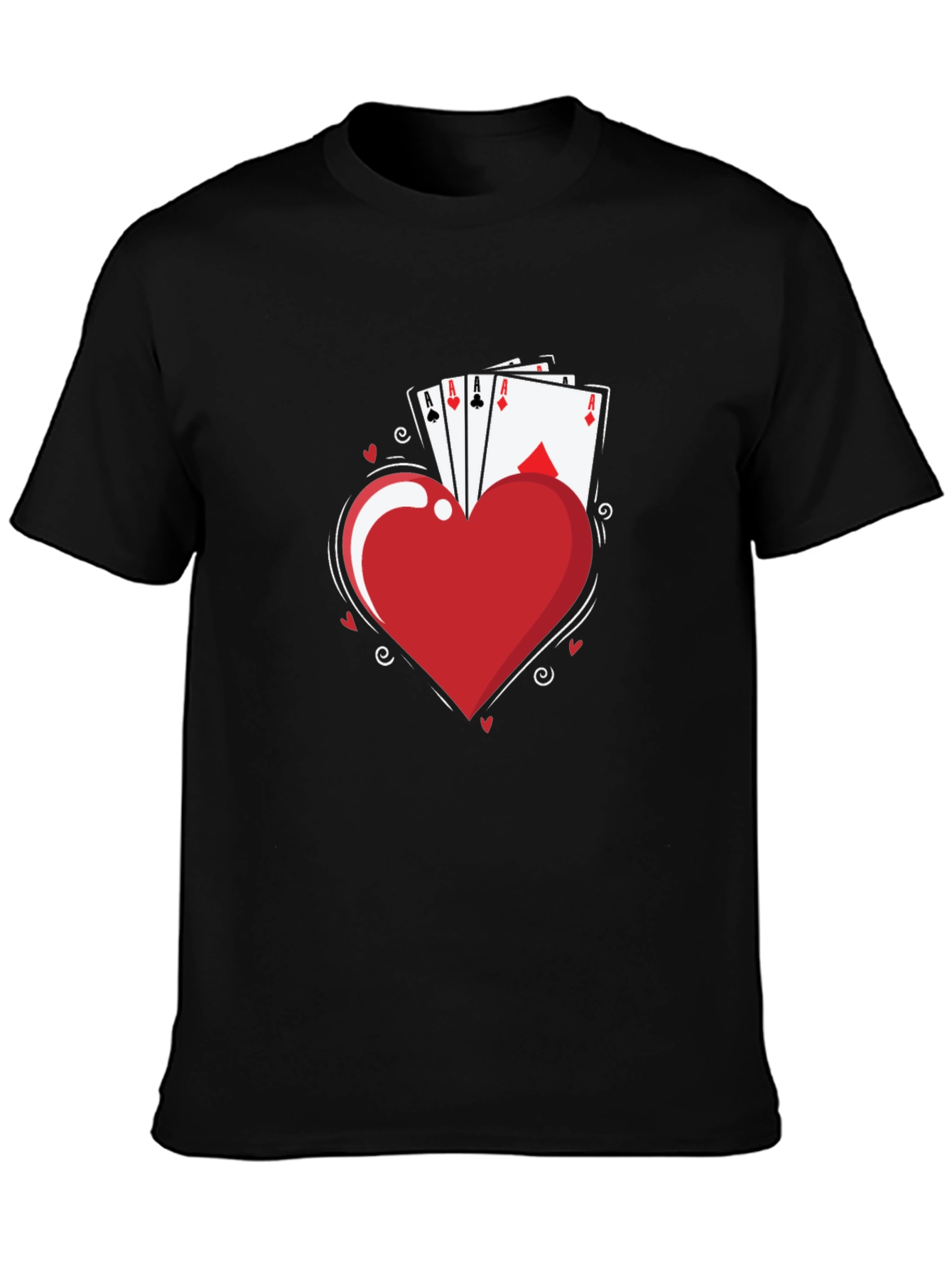 Aces Heart T-Shirt - Lucky Hand Tee