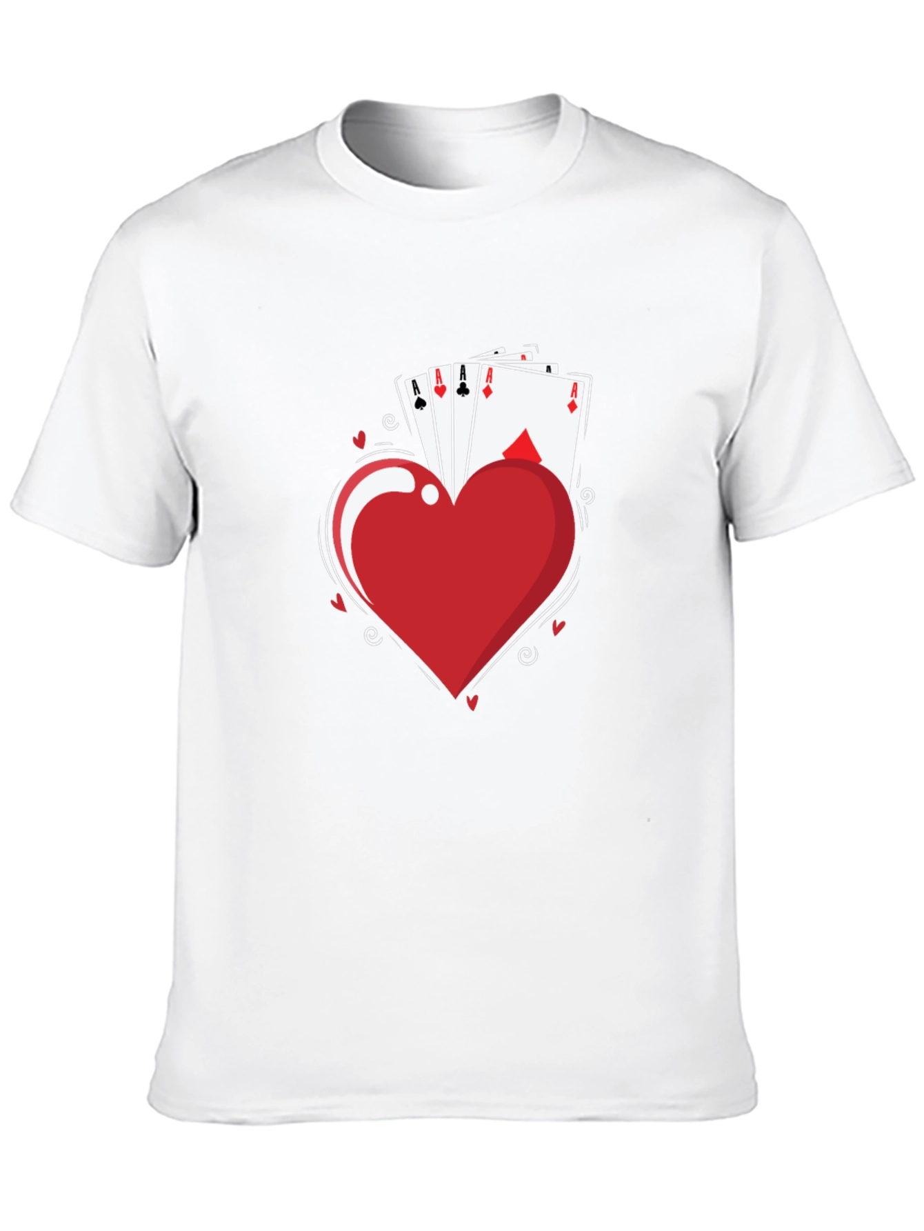Aces Heart T-Shirt - Lucky Hand Tee