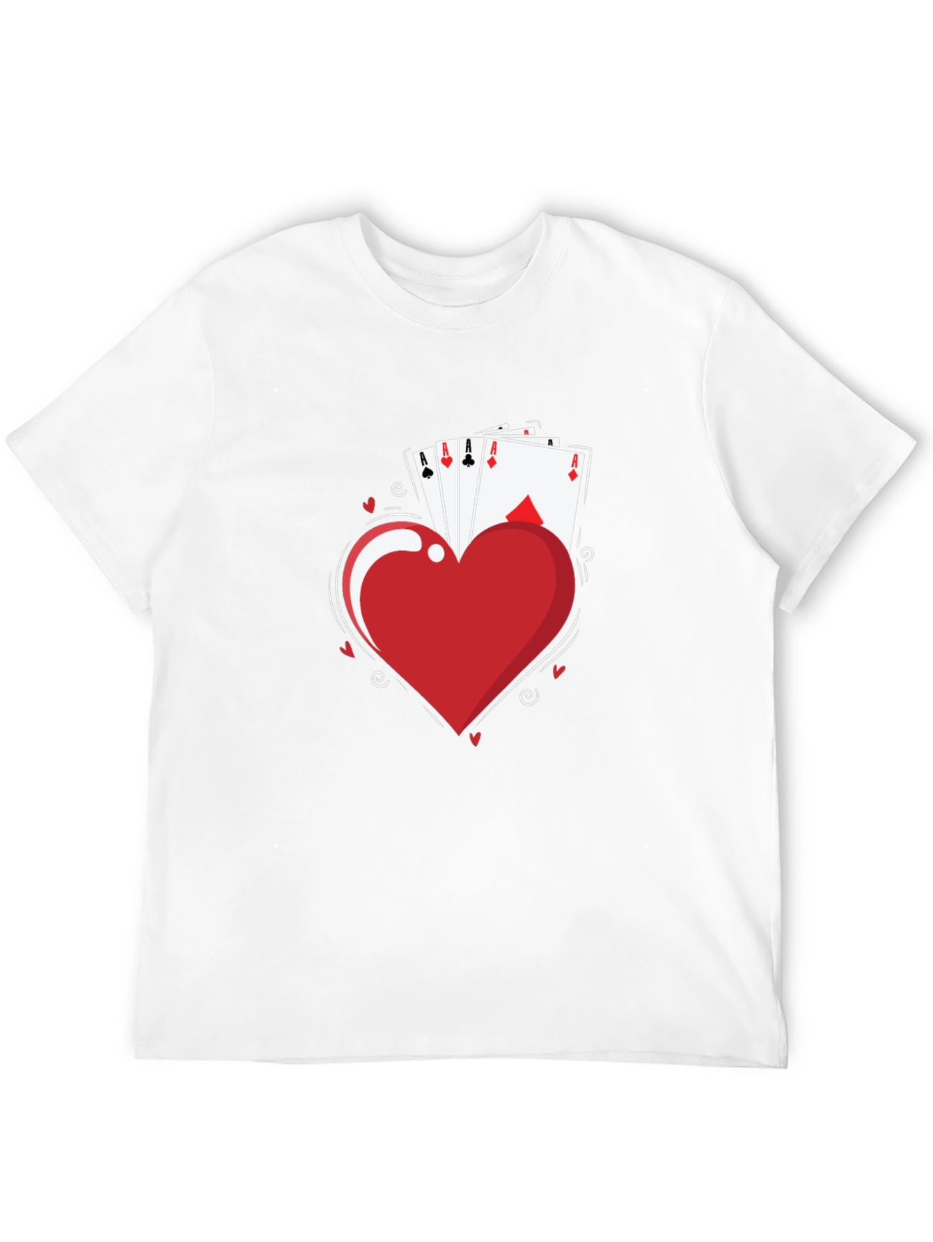 Aces Heart T-Shirt - Lucky Hand Tee