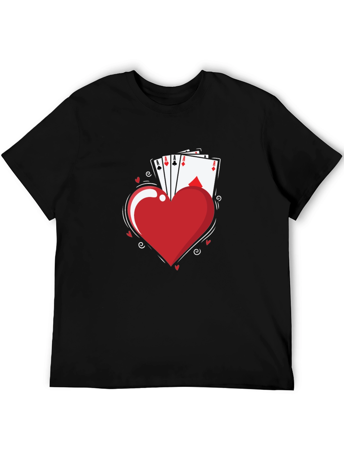 Aces Heart T-Shirt - Lucky Hand Tee