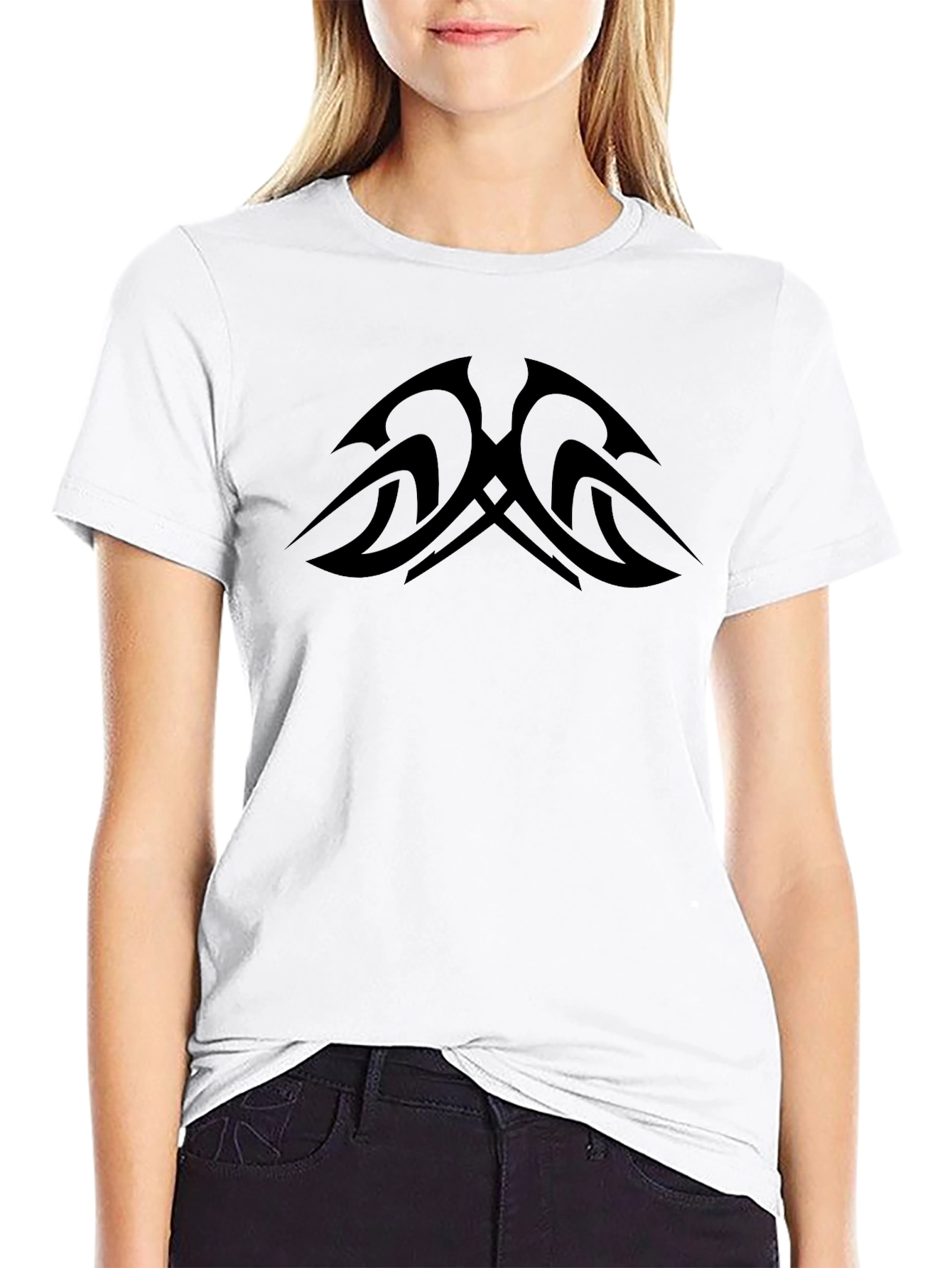 Tribal Tattoo Graphic Black T-Shirt