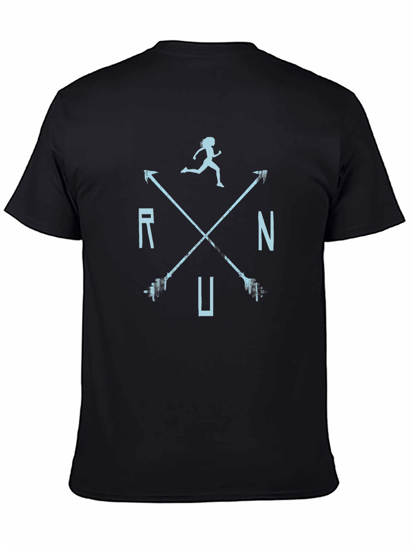 Run Arrow Graphic Tee - Black