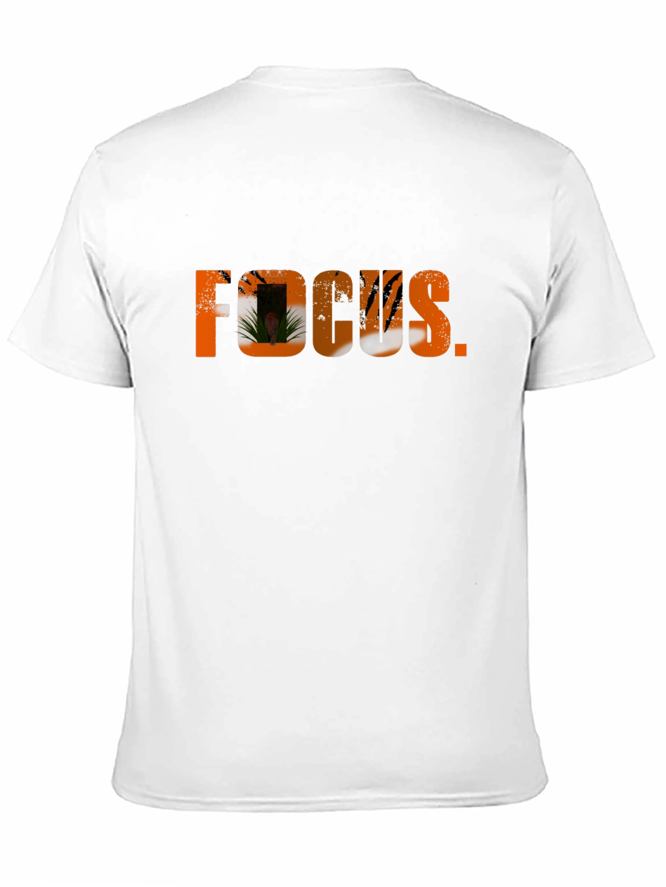 Focus Graphic Tee - Black Crew Neck T-Shirt