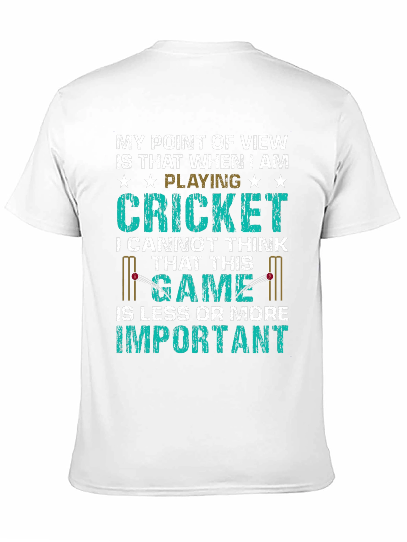 Cricket Lover T-Shirt - My Point of View