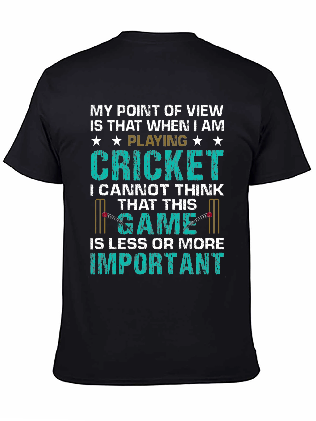Cricket Lover T-Shirt - My Point of View