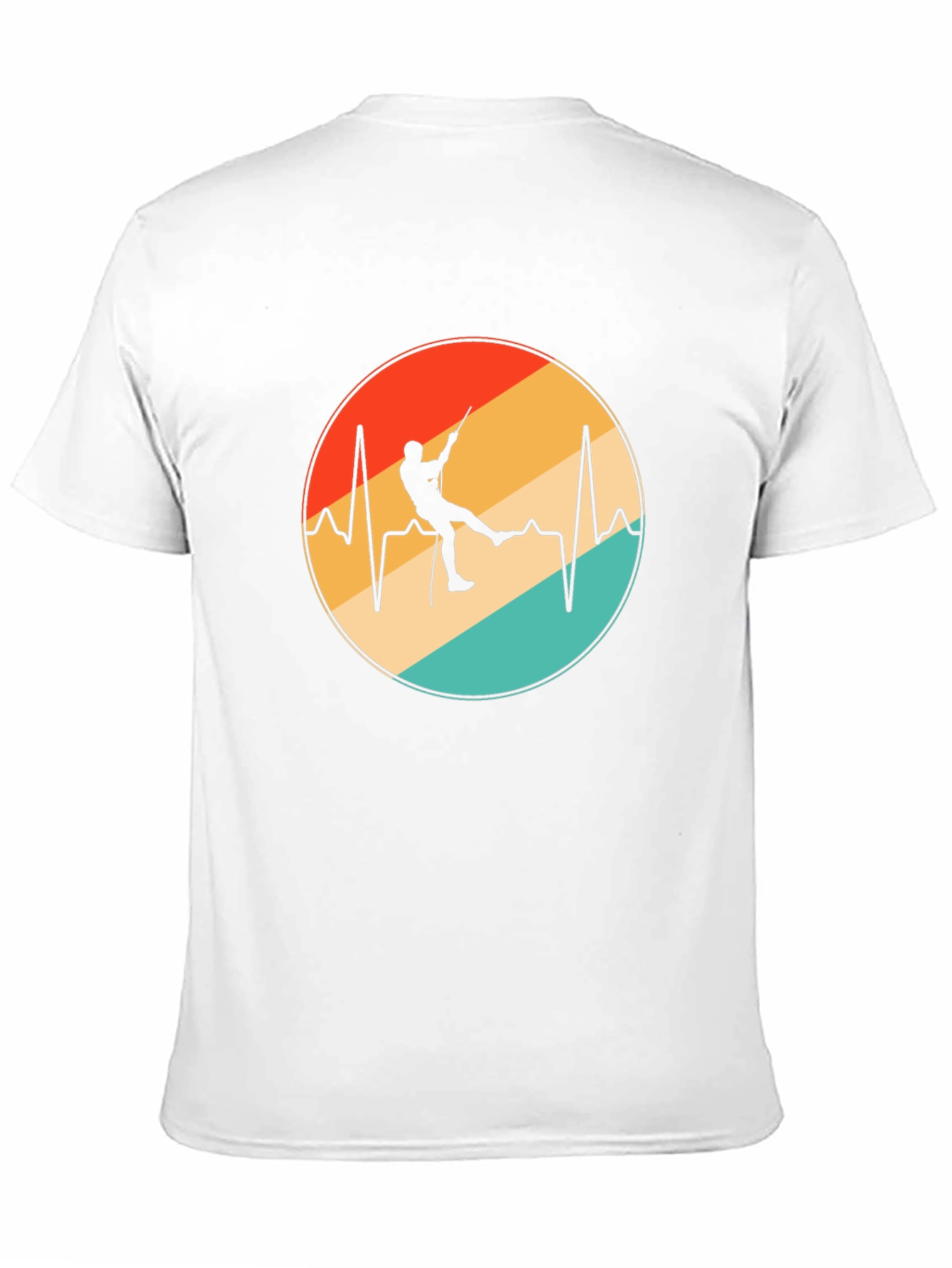 Rock Climbing Heartbeat Graphic Tee