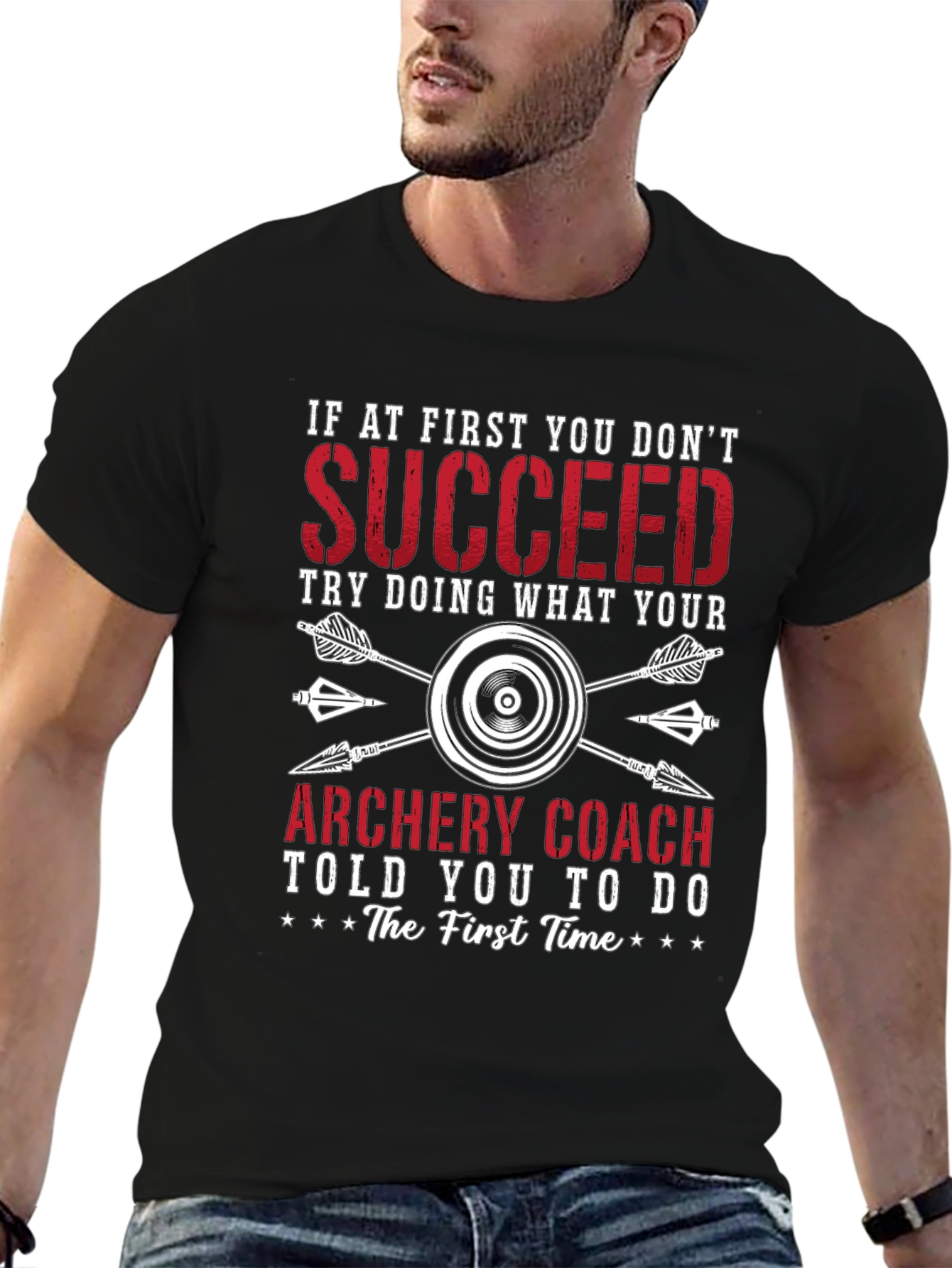 Archery Coach T-Shirt - First Time Advice