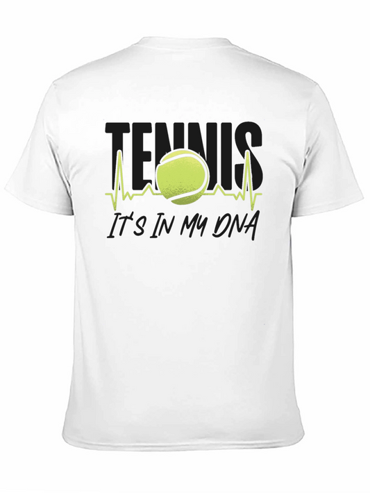 Tennis DNA Black Graphic T-Shirt