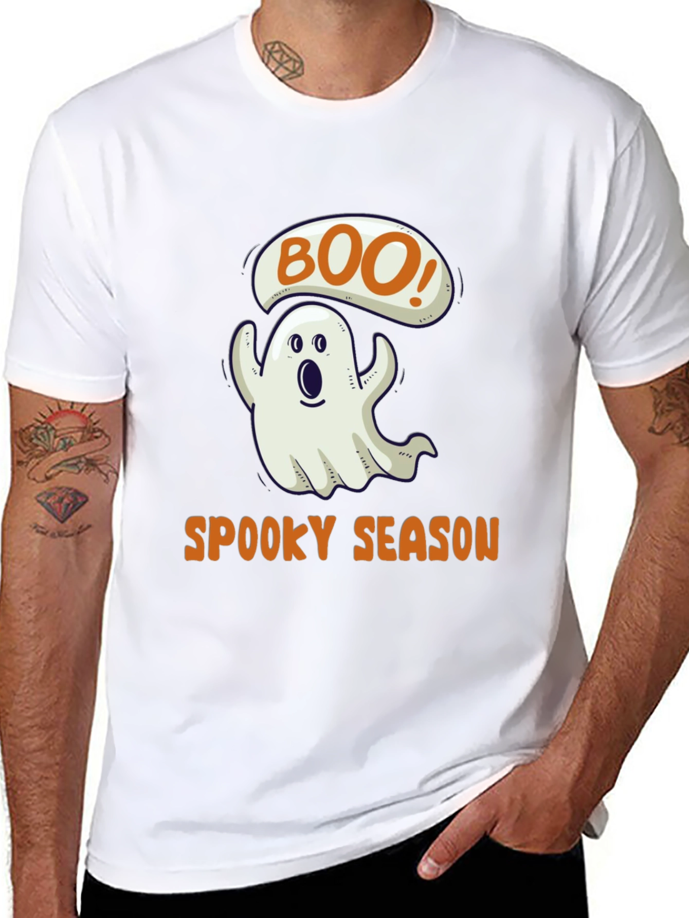 Spooky Season Boo! Ghost T-Shirt - Halloween Tee