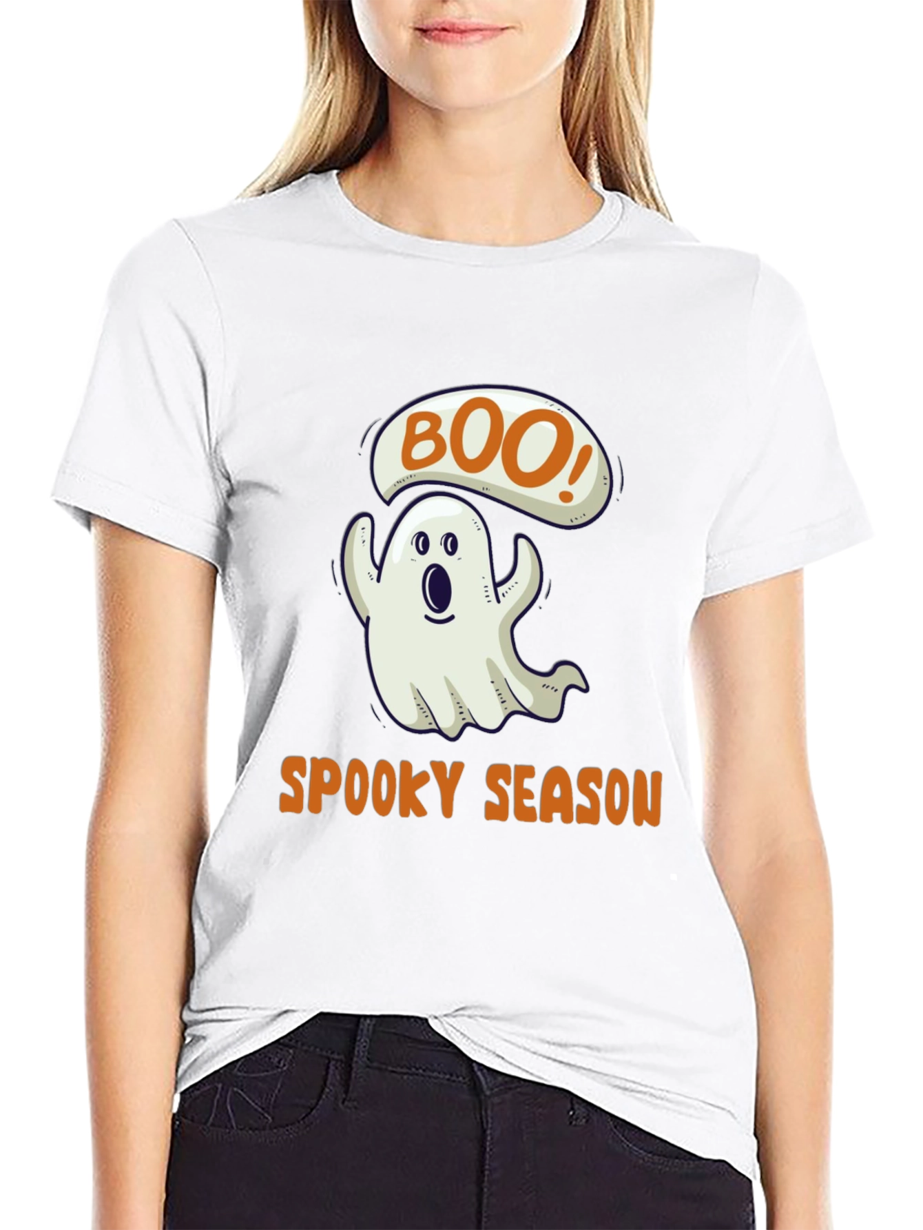 Spooky Season Boo! Ghost T-Shirt - Halloween Tee