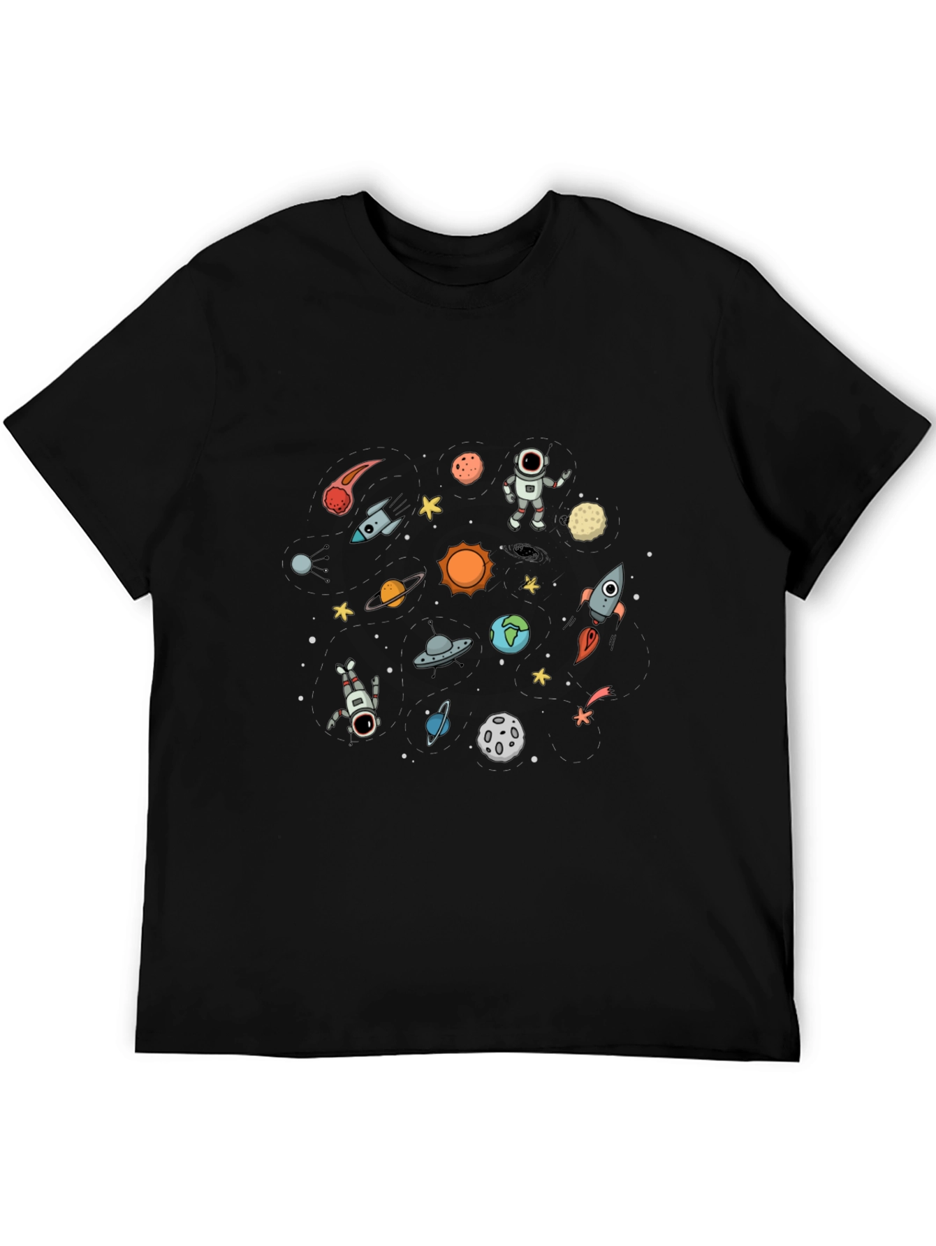 Space Galaxy T-Shirt - Astronauts & Planets