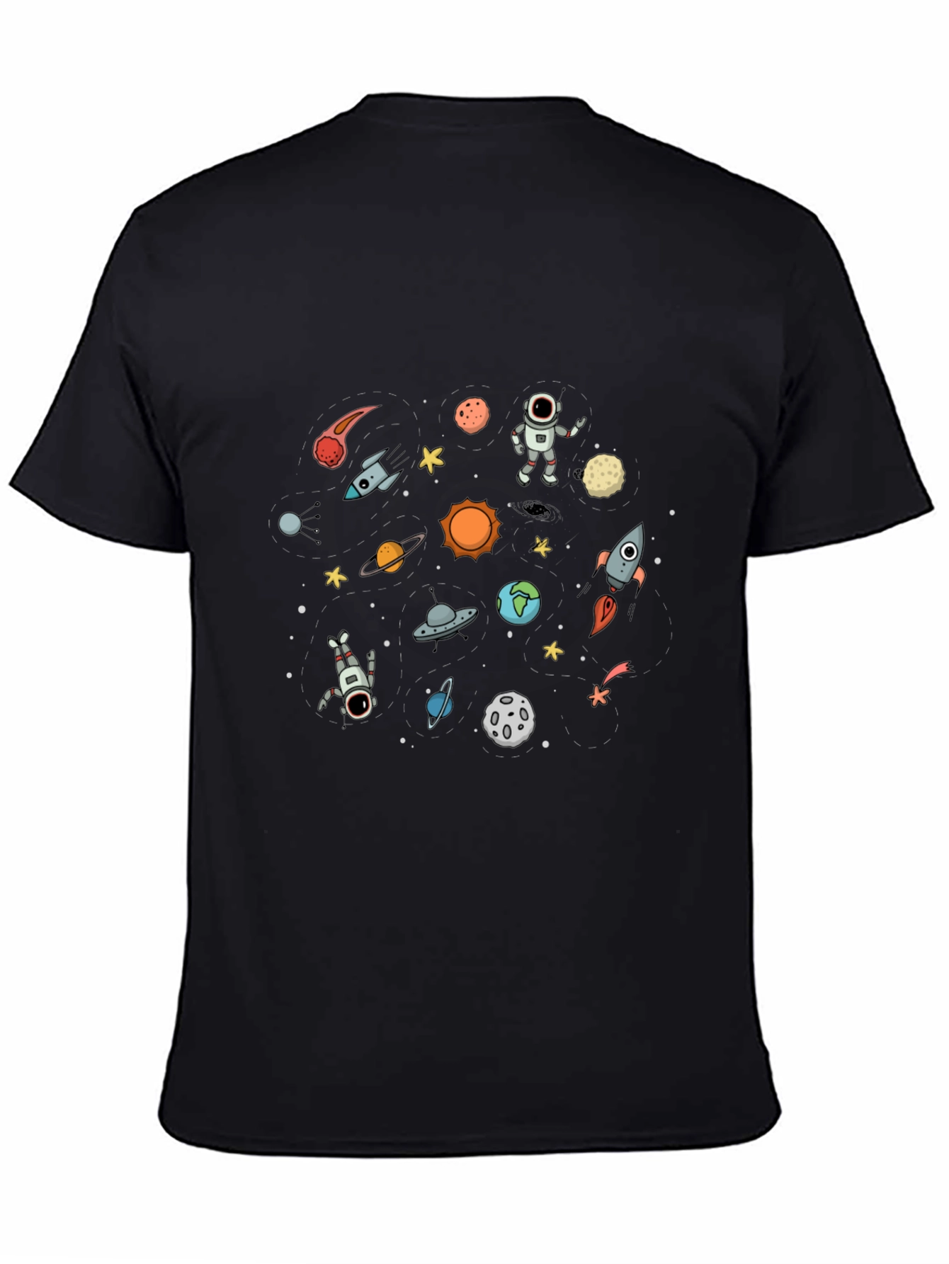Space Galaxy T-Shirt - Astronauts & Planets