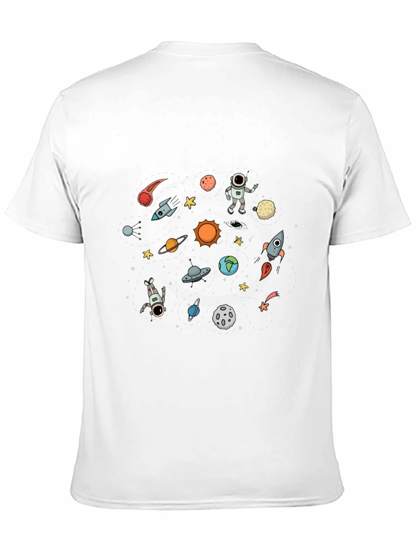 Space Galaxy T-Shirt - Astronauts & Planets