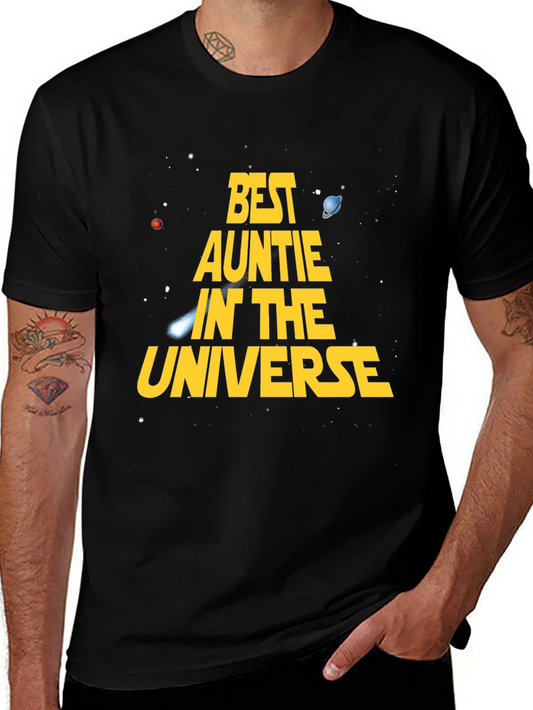 Best Auntie in the Universe T-Shirt Space Design